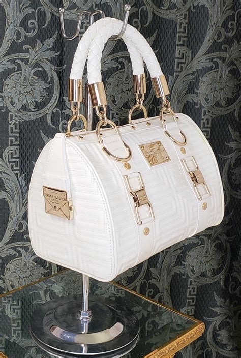 versace white purses|Versace purse price.